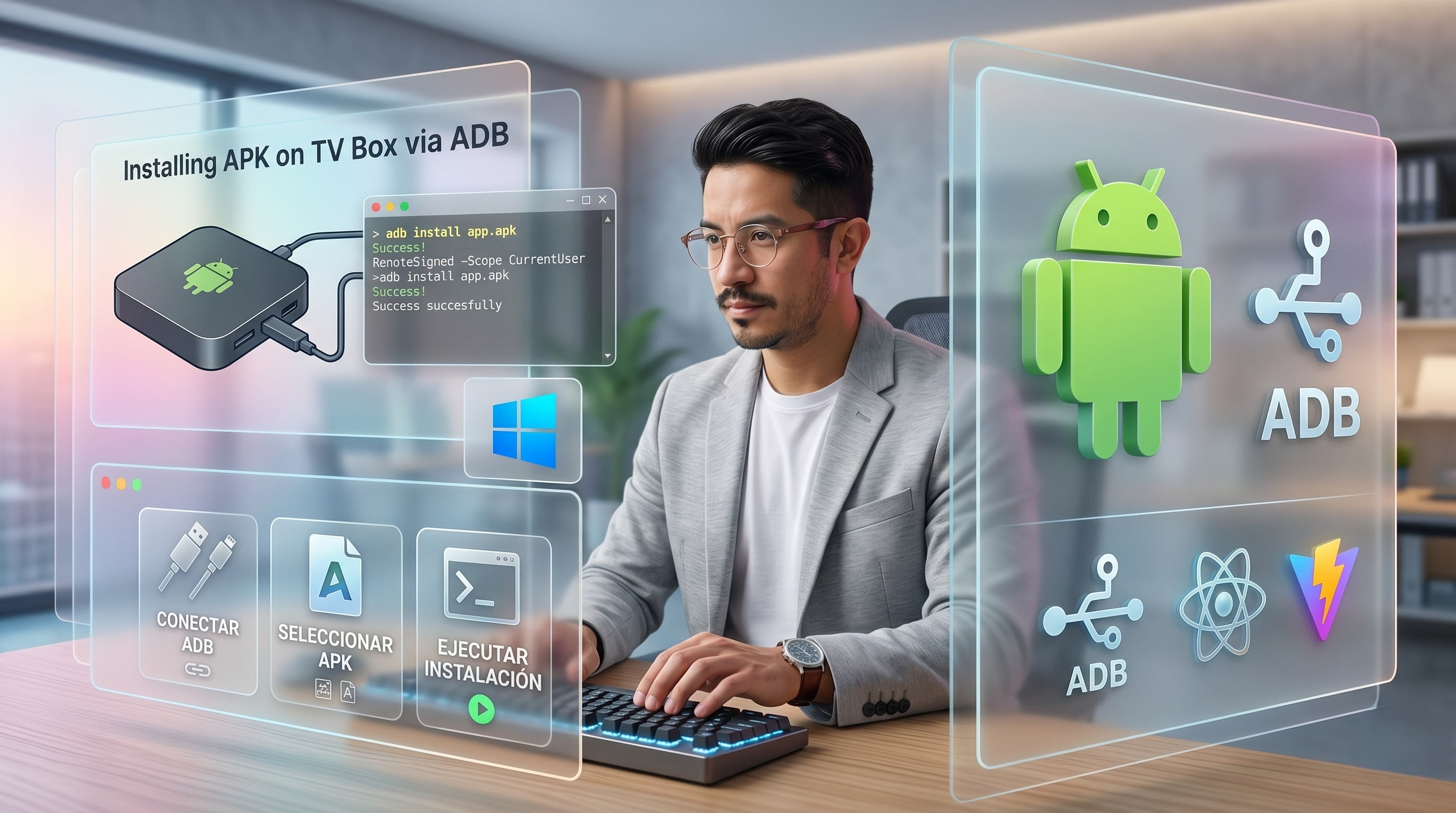 Instalación de APK en TV Box vía ADB (Guía Paso a Paso con Imágenes)