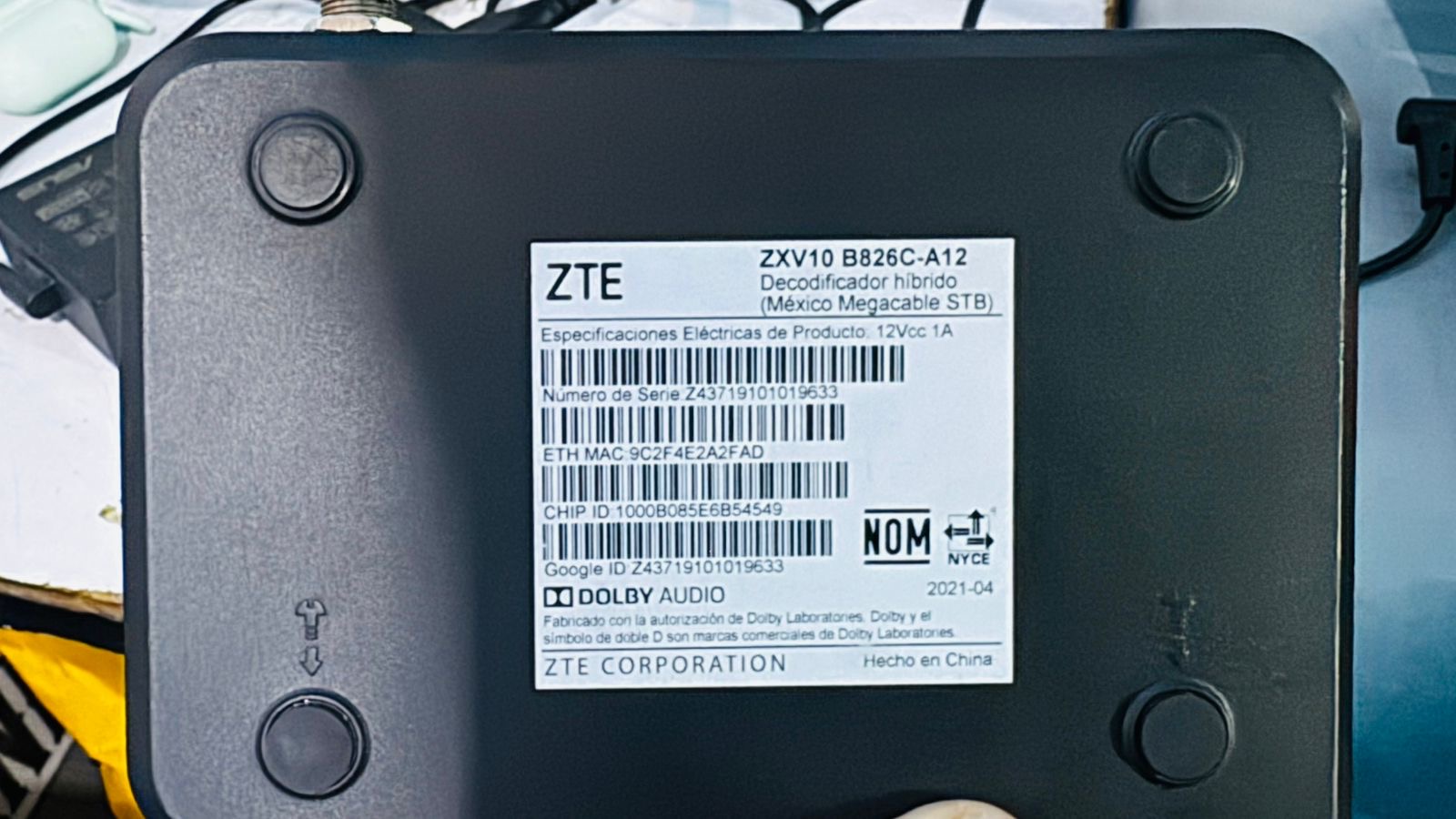 Caja ZTE - xview
